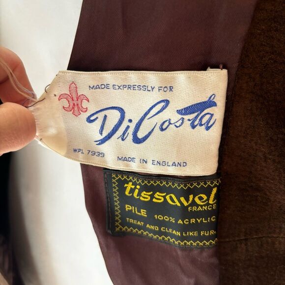 Tissavel Faux Fur Suede Jacket | Vintage | Bohemian, Fully Lined | Fits like Med - Picture 9 of 9